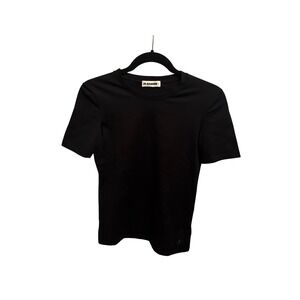 Jil Sander Black Short Sleeve Crew Neck T Shirt Women S P Made in Italy
